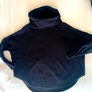 PLANET By Lauren G black turtleneck sweatshirt one size
